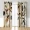 2pcs Artistic Curtains With Hand Painted Leaves Pattern