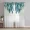 2pcs Blue Feather Print Curtain, Rod Pocket Window Treatment For Bedroom Office Kitchen Living Room Study Home Décor