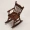 1pc Pocket, Rocking Chair, Furniture Living Room Micro Scene Pocket With Armrest Walnut Color Rocking Chair, Interesting Decor