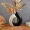 2pcs Black And Beige Couple Vase Set For Home Decor, Resin Flower Vase Dining Table Creative Flower Arrangement Crafts, Suitable For Home Wedding Party Decor, Winter Xmas Christmas Decor