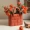 1pc Matte Glazed Finish Flower Vase, Creative Ceramic Art Hand Knitting Handbag Vase Planter Ornament, For Indoor Outdoor Home Decor Garden Patio Decor, Spring Summer Decor St Patricks Day Easter Decor, Aesthetic Room Decor