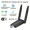 2-IN-1 Wireless USB WiFi 5 Adapter + Wireless 5.0 Adapter, 1300Mbps 2.4GHz & 5GHz Dual Band, High-Gain 5dBi Dual Antena WiFi Dongle, 802.11AC Wireless Lan Card, USB 3.0 Computer Network Adapters For Desktop PC Laptop