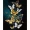1set DIY Cross Stitch Kit, Blue Golden Butterfly Floral Pattern Cross Stitch Material Package, Living Room Entrance Bedroom Decoration Painting