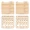 4pcs/box Wood Knitting Gauge Rulers - 2 Style Square Knitting Tool - Crochet Hook and Knitting Needle Gauge - Compact 2.5x2.5x0.2inch Size