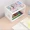 2pcs New Large And Small Random Color Double-layer Plastic Storage Rack For Office Stationery And Cosmetics Storage Box Kitchen Bathroom Storage Rack