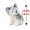Realistic Husky Dog Stuffed Animal Plush Toy - Soft and Cute Pet Doll for Kids