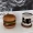 1set Creative And Fun Solid Wood Burger Cup Cushion, Wooden Craft Fruit Plate Tea Cushion, Home Storage Desktop Multifunctional Decoration
