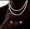 1pc Moissanite Tennis Necklace For Men, 925 Silver 18K Goldenen Plated Delicate Moissanite Full Artificial Tennis Necklace