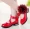 Chic Bow-Accented Girls Dance Shoes - Non-Slip Rubber Sole, Comfy Round Toe, Flexible Casual Footwear for Outdoor Play